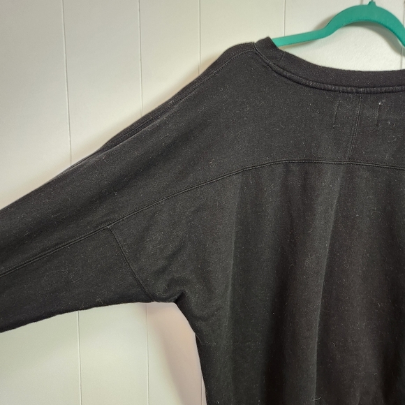 Calvin Klein Black Sequins Sweatshirt Logo Womens Size Medium Loungewear 90s - Picture 5 of 10